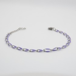 paarse schakel armbandje