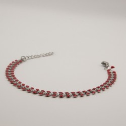 rood blaadjes armbandje