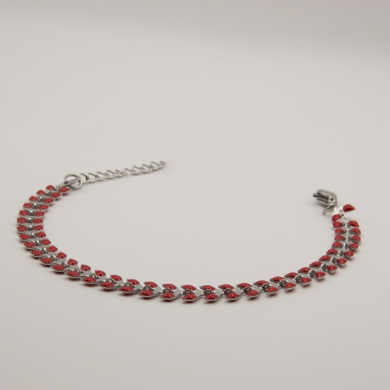 rood blaadjes armbandje rood blaadjes armbandje