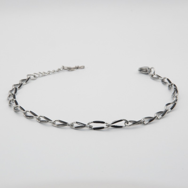 zwarte schakel armbandje zwarte schakel armbandje