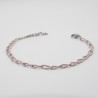 roze schakel armbandje