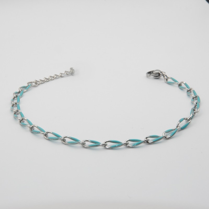licht blauwe schakel armbandje licht blauwe schakel armbandje