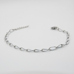 wit schakel armbandje