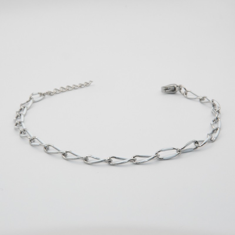 wit schakel armbandje wit schakel armbandje