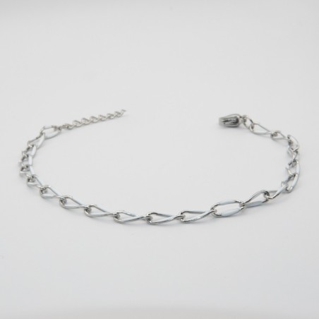 wit schakel armbandje