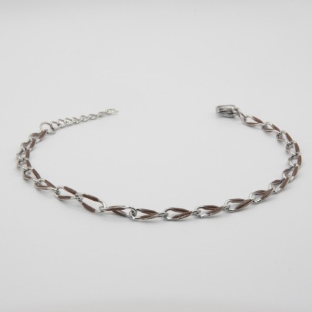 bruine schakel armbandje