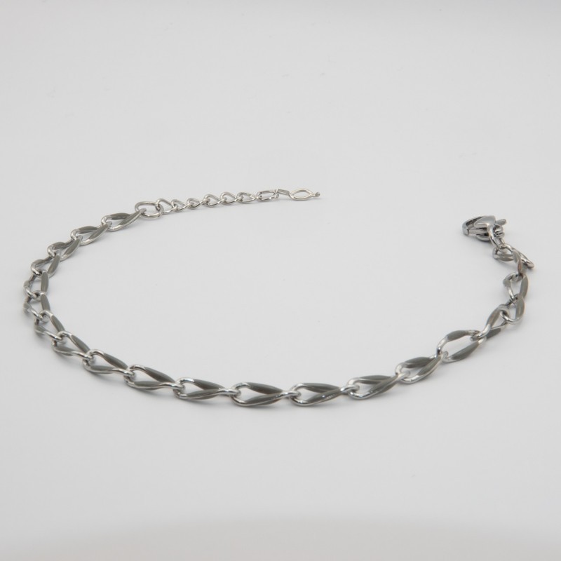 grijze schakel armbandje grijze schakel armbandje