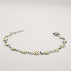 witte madeliefjes armbandje