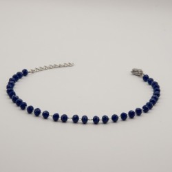 donker blauwe kralen armbandje