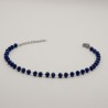 donker blauwe kralen armbandje