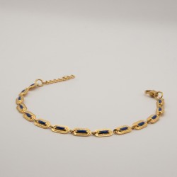 blauwe plaatjes armbandje