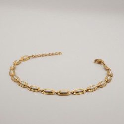 witte plaatjes armband