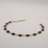 paarse glitter bol armbandje