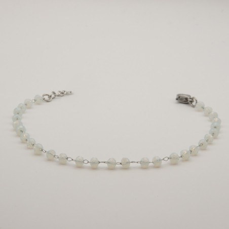 witte kralen armbandje