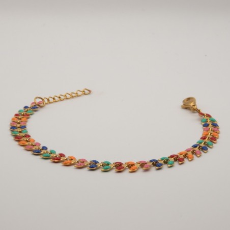 verschillende kleuren blaadjes armbandjes