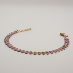 paarse blaadjes armbandje