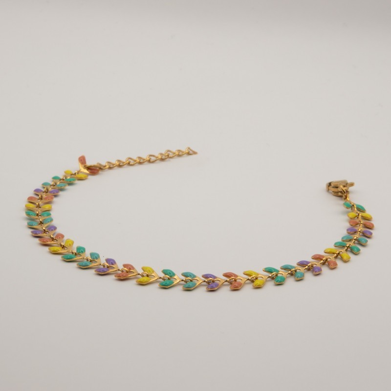 meer kleur blaadjes armbandje meer kleur blaadjes armbandje