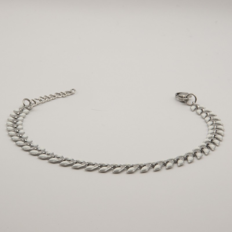 witte blaadjes armbandje witte blaadjes armbandje