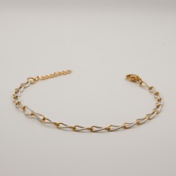 wit schakel armbandje