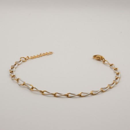 wit schakel armbandje