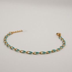 blauwe schakel armbandje