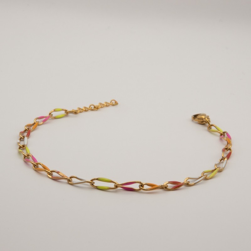 meer kleur schakel armbandje meer kleur schakel armbandje