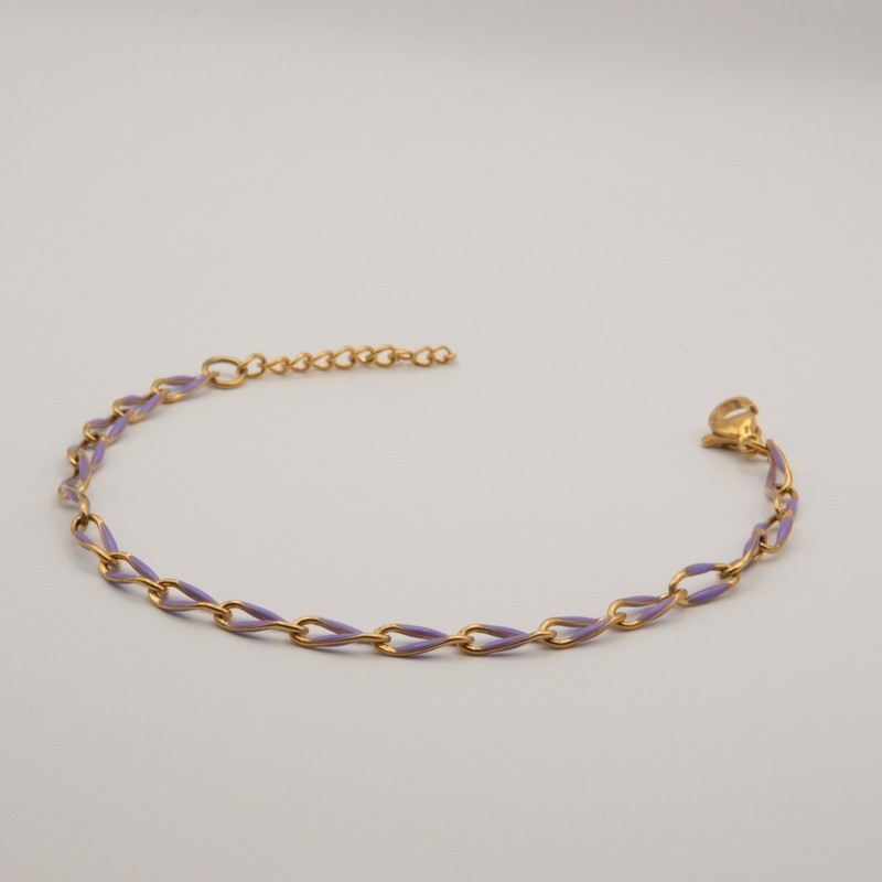 paarse schakel armbandje paarse schakel armbandje