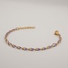 paarse schakel armbandje