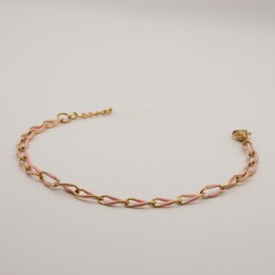 roze schakel armbandje