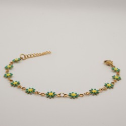 groene madeliefjes armbandje