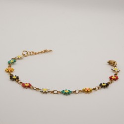 meer kleuren madeliefjes armbandje