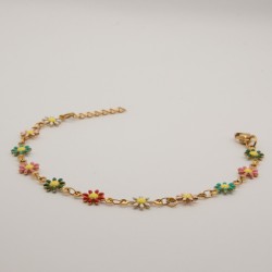 meer kleuren madeliefjes armbandje