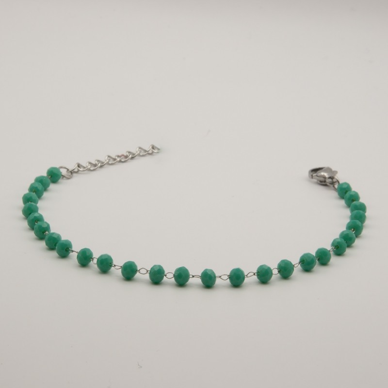 licht groene kralen armbandje licht groene kralen armbandje