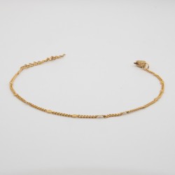 fijne platten rondjes aan een fijne schakel armbandje