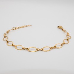 ovaal met ribbeltjes armbandje