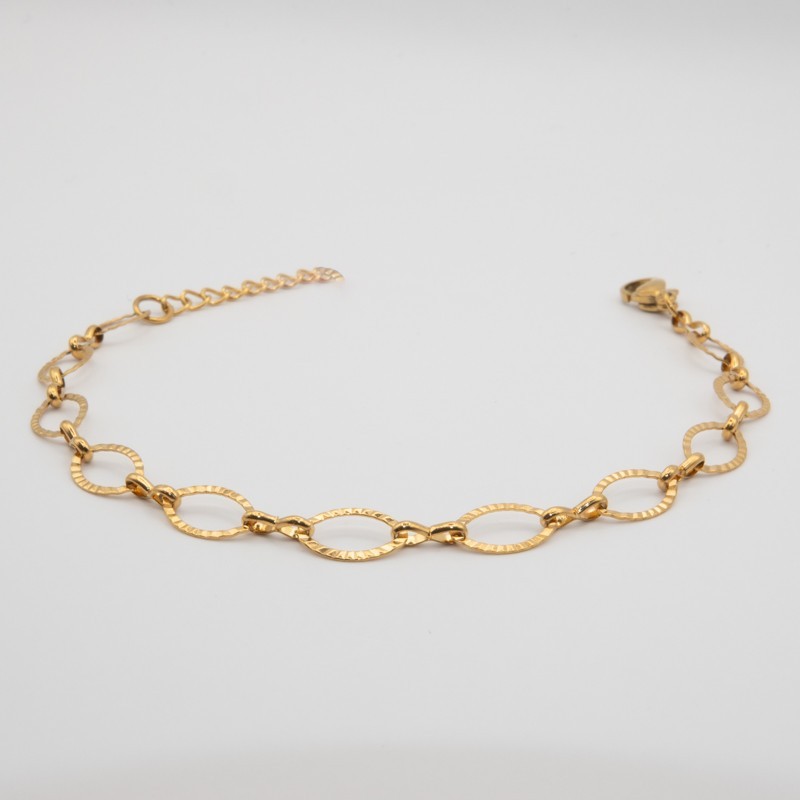 ovaal met ribbeltjes armbandje ovaal met ribbeltjes armbandje