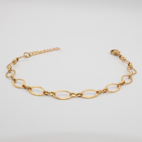 ovaal met ribbeltjes armbandje