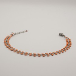 oranje blaadjes armbandje