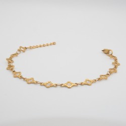 klavertje open armbandje