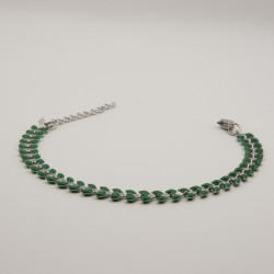 groen blaadjes armbandje