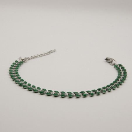 groen blaadjes armbandje