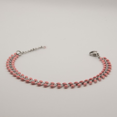 roze blaadjes armbandje