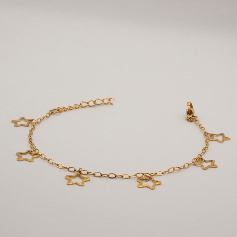 hangende open sterren armbandje hangende open sterren armbandje