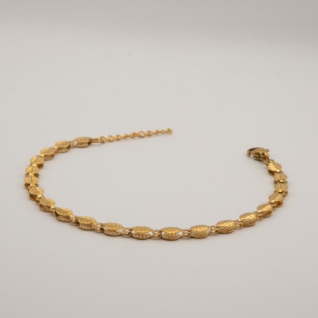 ovalen open blaadjes armbandje