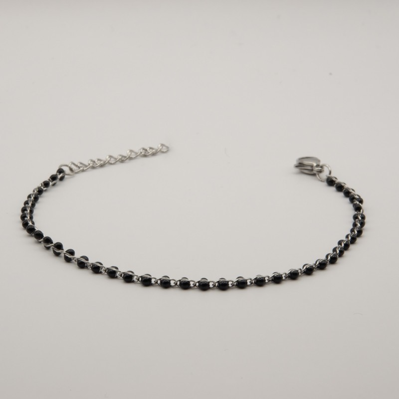 zwarte kralen armbandje zwarte kralen armbandje