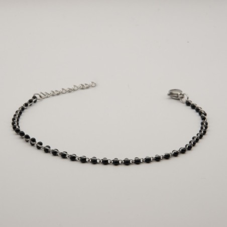 zwarte kralen armbandje