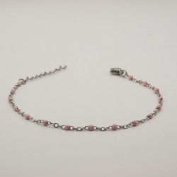 roze fijn geschakeld armbandje