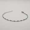 blauw fijn geschakeld armbandje