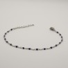 donkerblauw fijn geschakeld armbandje