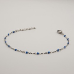 lichtblauw fijn geschakeld armbandje